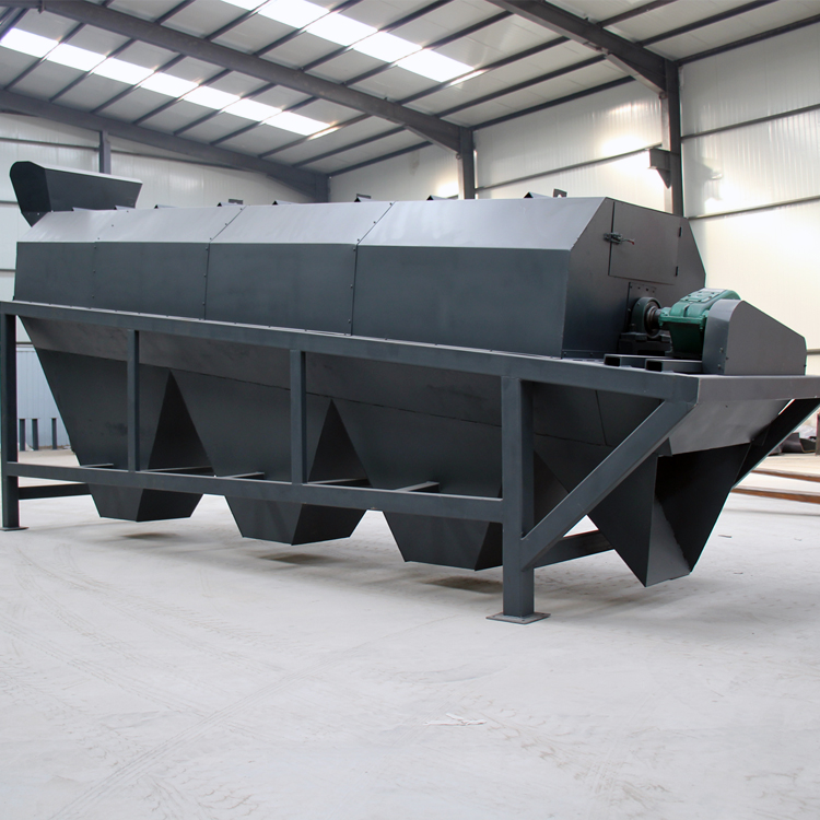 滾筒篩篩分物料大小的方法