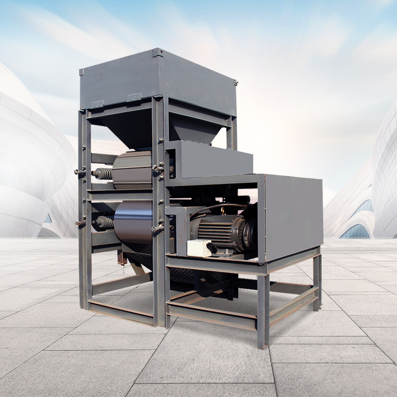 壓扁機廢舊易拉罐壓扁機立式兩次碾壓壓平機